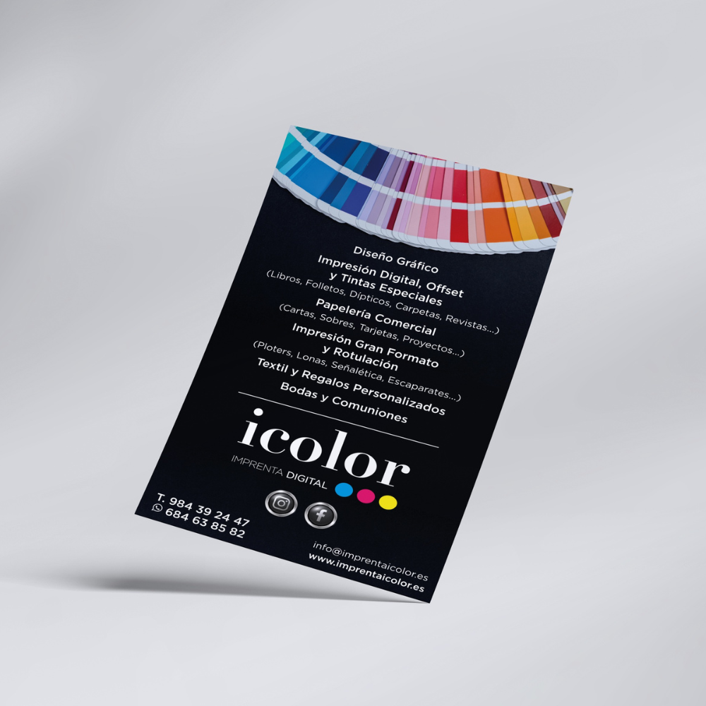 Folletos publicitarios para empresas a color