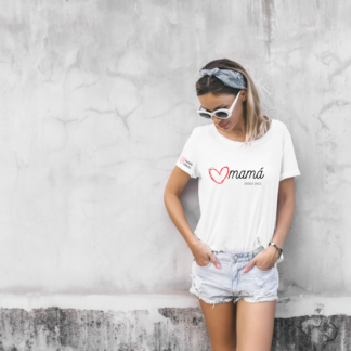 Camiseta de algodón orgánico mamá
