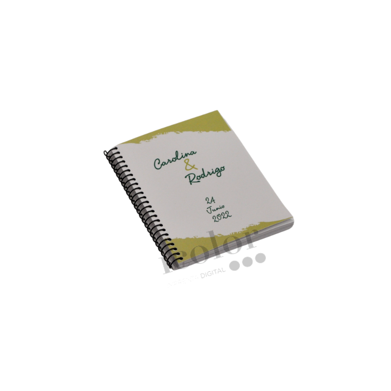 Libreta para detalle de boda colección foto.