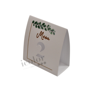 Marca mesa para boda rama