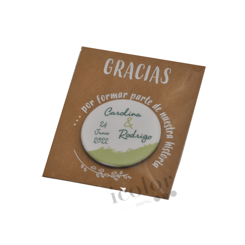 Chapa para boda foto