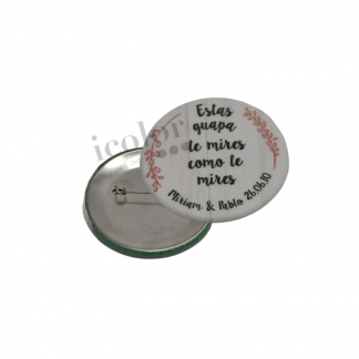 chapa detalle para boda