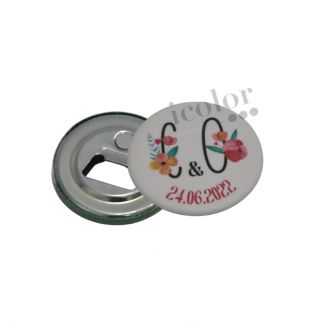 Abrebotella personalizado con inciales