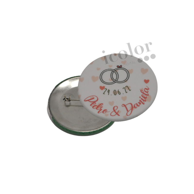 Chapa de boda moderna