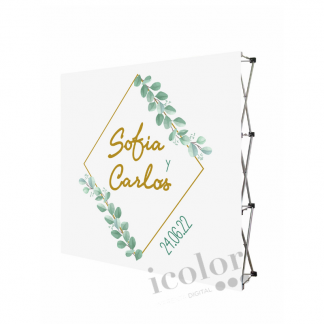 Photocall boda ramas
