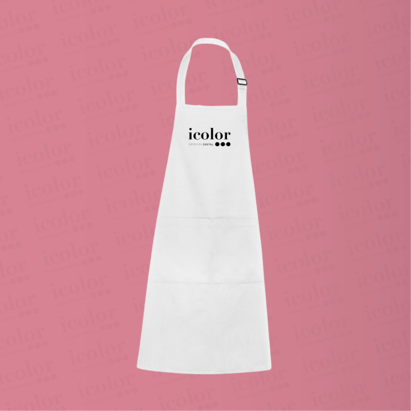 Delantal estampado para hostelería