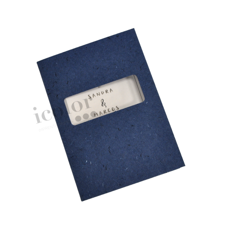 Invitación boda jeans