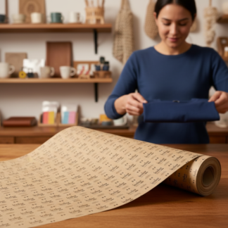 Rollo de papel kraft personalizado para envolver