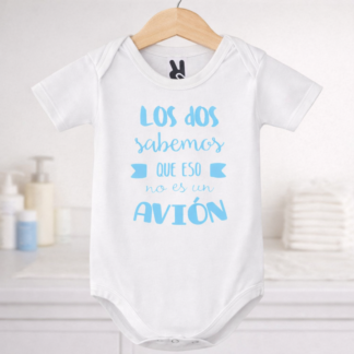Body para bebé los dos sabermos que esto no es un avión