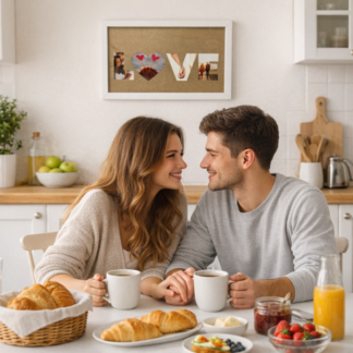 Cuadro love con fotos para día de los enamorados