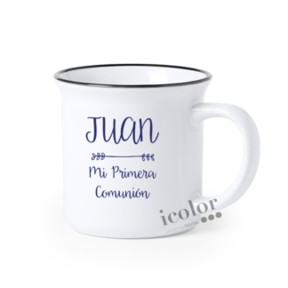 Taza de cerámica con borde primera comunión