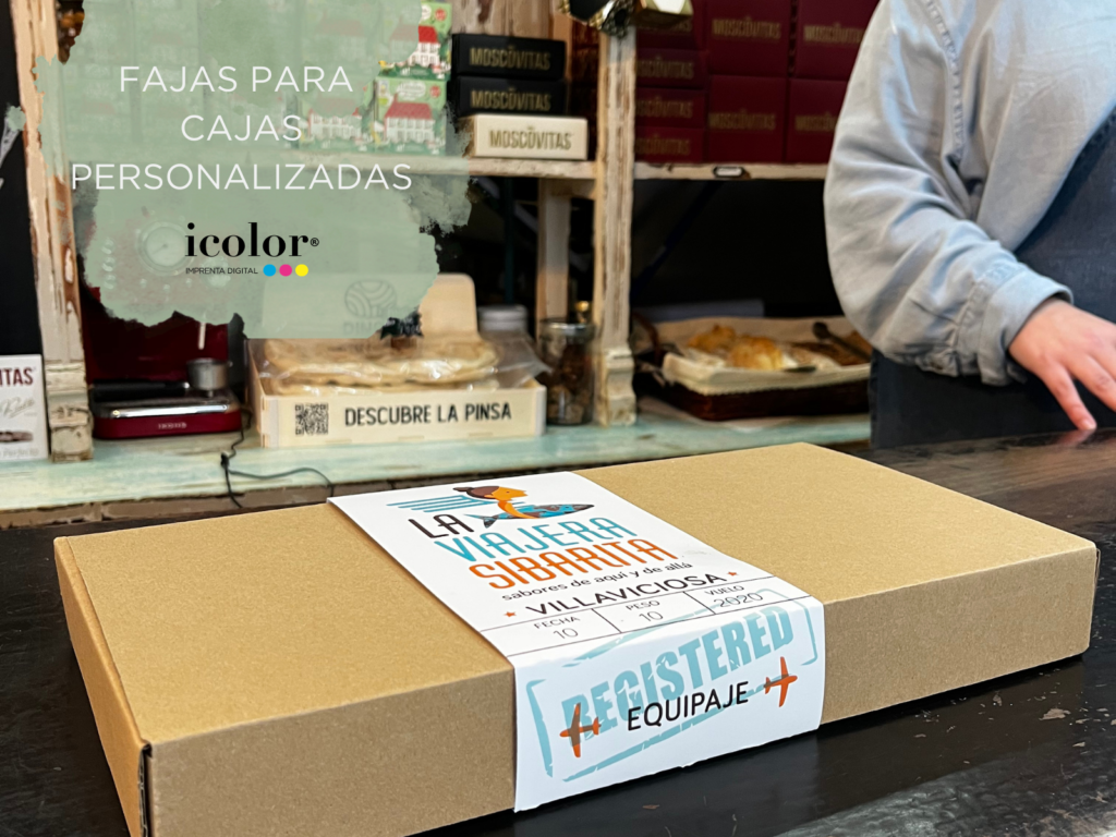 Faja para caja personalizada